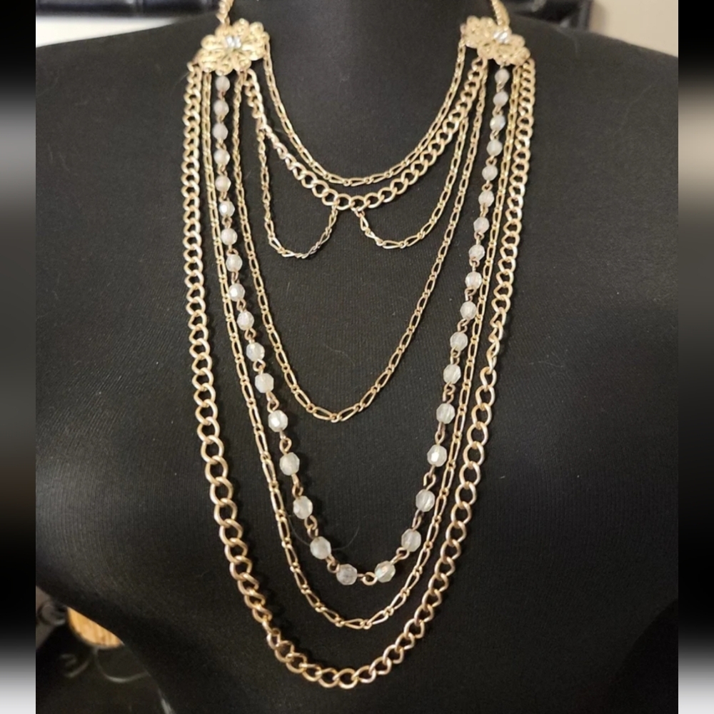 Vintage Layered Chain Necklace